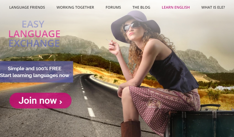 Регистрация на сайте Easy Language Exchange - Общение с иностранцем по скайпу